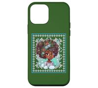 Melanina Navidad Negro Chica Magia Sista GAL Nieve Invierno Diversión Carcasa para iPhone 12 Mini