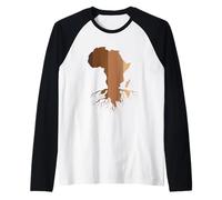 Melanina Raíces Africanas Camiseta Manga Raglan