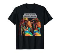 Melanina resiliente Black African American Queens Juneteenth Camiseta
