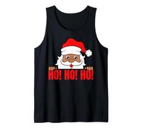 Melanina Santa Ho Ho Ho Chica Negra Magia Piel Marrón Chico Divertido Camiseta sin Mangas