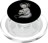 Melanoid Axolotl Gamer Videojuegos Kawaii Niños Niñas Niños PopSockets PopGrip para MagSafe