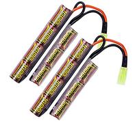 melasta 8,4V 1600mAh NIMH Airsoft Batería para M4, G36C, M4A1-RIS, M4A1 con Conector Mini Tamiya