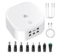 melasta Mini UPS Sistemas de Alimentación Ininterrumpida 10,8V 5200mAh 56,16Wh Compatible con Carga Rápida PD30W, con Salida de CC (5V, 9V, 12V 15V 24V), y Entrada/Salida Type-C