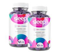 Melatonina 1mg Gominolas para Dormir Adultos - 120 Gummies con Valeriana, Pasiflora y Vitamina B6 - Ayuda a Conciliar el Sueño Rápido y Descanso Profundo - Sin Azúcar, Sabor Frambuesa