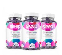 Melatonina 1mg Gominolas para Dormir Adultos - 180 Gummies con Valeriana, Pasiflora y Vitamina B6 - Ayuda a Conciliar el Sueño Rápido y Descanso Profundo - Sin Azúcar, Sabor Frambuesa