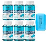 Melatonina (60 Gummies) Arándanos - Weider - Pack 6 con Pastillero de Regalo (color aleatorio)