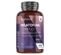 Melatonina Complex - 1,9 mg 400 Comprimidos - Con Magnesio, Vitamina B6 y Manzanilla