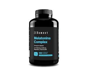 Melatonina Complex 1,9 mg - Con Griffonia (20 mg 5-HTP), Valeriana, Magnesio y Vitamina B6 - Contribuye a Conciliar el Sueño y Reducir el Cansancio - 180 Cápsulas Veganas - Zenement