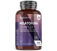 Melatonina Complex 1 mg con Vitamina B6 y Magnesio - 400 comprimidos - Suplemento para de Apoyo al Descanso