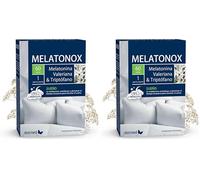 Melatonina con Triptófano y Valeriana - Conciliación del Sueño y Descanso Reparador - Melatonina 1,9mg Efecto Rápido - 60 Comprimidos - Melatonox Dietmed (Paquete de 2)