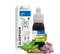 Melatonina con Valeriana, Ashwagandha, Zinc y Vitamina B6 - Ayuda a Conciliar el Sueño, y Contra el Insomnio, Contribuye a Combatir el Estrés - Composor 55 Sleepsor - Bote de 50 ml Soria Natural