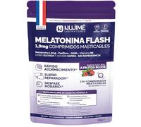 Melatonina Flash 1,9 mg | Azione rapida, senza assuefazione | Addormentamento rapido, Sonno, Jet lag | Con Passiflora, GABA, Vitamina B6 | 120 compresse masticabili, gusto frutti rossi