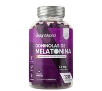 Melatonina Gominolas 120 Unidades Con Vitamina B6 - Para 4 Meses, Vegano | Gummies Sabor Natural a Fruta de la Pasión, la Melatonina Contribuye a Reducir el Tiempo para Conciliar el Sueño, Sin Gluten