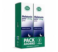 Melatonina Gotas 1,9 mg ESI - Descanso Nocturno Natural - Fórmula Líquida | La melatonina contribuye a reducir el tiempo necesario para conciliar el sueño. Cuentagotas, sin gluten.