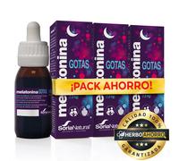 Melatonina gotas Soria Natural 50ml Pack 3x2