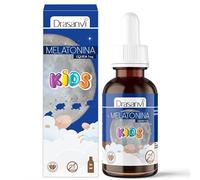 DRASANVI MELATONINA LÍQUIDA KIDS - 1 mg de melatonina pura por dosis diaria - Contribuye a conciliar el sueño - VEGANO - SIN GLUTEN - 50ml