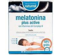 Melatonina Plus Active 1,95 mg Vitaminas B1 B6 B12 Sueño - 60 Comp DietMed