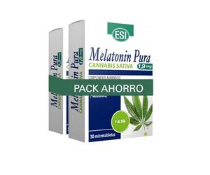 Melatonina Pura 1,9 mg con Aceite de Semilla d - 30 Microtabletas | Descanso Nocturno Natural | Con Vitamina E y Omega 3-6 | Sin Azúcar | Sin Gluten | Producto Vegano (2)