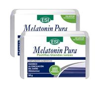 Melatonina pura 1mg - Pastillas blandas suizas con Stevia - Sin azúcar ni gelatina animal - Sabor menta-naranja - 50g - Complemento alimenticio para adultos y adolescentes - ESI