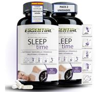 Melatonina Pura, Triptófano, Manzanilla y Vitaminas B5 y B6 | Conciliación rápida del Sueño, Elimina el Insomnio y Mejora el descanso | Efecto rápido en 30 minutos duraderos hasta 8 horas | 120U
