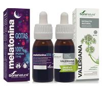 Melatonina y Valeriana Pack - Descanso y sueño reparador, energía durante el día - Botes de 50ml con gotero