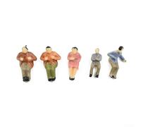 Melbolda 60 personas modelo sentadas en escala HO 1:87 diseño ferroviario decoración diorama escena edificio y exhibición en miniatura