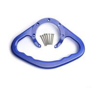 Melbolda CNC aleación de aluminio pasajero tanque de combustible agarre manija motocicleta Pillion Safety Anti Slip Tank CBR asiento trasero reposabrazos (azul)