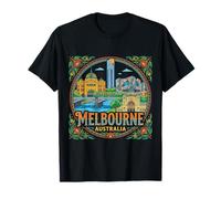 Melbourne Australia Travel Souvenir Landmark Regalo turístico Camiseta