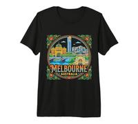 Melbourne Australia Travel Souvenir Landmark Regalo turístico Camiseta Premium