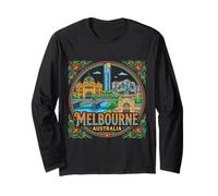 Melbourne Australia Travel Souvenir Landmark Regalo turístico Manga Larga