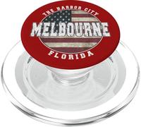 Melbourne Florida, Bandera Americana Vintage PopSockets PopGrip para MagSafe