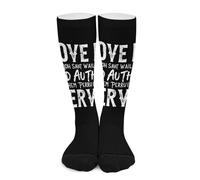 Melbrakin Amor Si Salvas A Dios Que Los Autorice Calcetines de compresión para mujer y hombre, calcetines altos hasta la rodilla para correr y viajar.