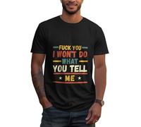 Melbrakin Camiseta Joder, no haré lo Que me digas para Mujer, Hombre y Adulto.