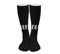 Melbrakin Concientización sobre enfermedades raras de los guerreros Calcetines de compresión para mujer y hombre, calcetines altos hasta la rodilla para correr y viajar.