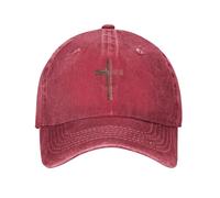 Melbrakin Cruz Religiosa Juan 3:16 Dios amó al Mundo Jesús Sombrero de Vaquero para Hombre Gorra de béisbol Vintage para Mujer Gorra de Camionero Gorras de papá Negras