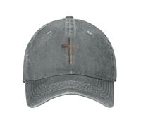 Melbrakin Cruz Religiosa Juan 3:16 Dios amó al Mundo Jesús Sombrero de Vaquero para Hombre Gorra de béisbol Vintage para Mujer Gorra de Camionero Gorras de papá Negras