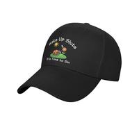 Melbrakin Despierta, zorras, es Hora de pecar. Gorra de béisbol Unisex Negra con Estampado de sándwich.