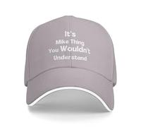 Melbrakin Es Algo de Mike Que no entenderías Gorra de béisbol de Perfil bajo para Hombres y Mujeres Deportes al Aire Libre Gorras de Camionero Estilo papá