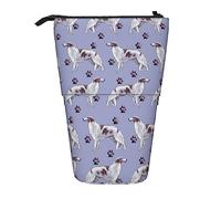 Melbrakin Estuche telescópico para lápices Borzoi y Huellas de Patas