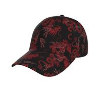 Melbrakin Gorra de béisbol con diseño de dragón Chino para Mujer y Hombre, Ajustable, Ideal para el Sol, para Correr y Entrenar. Gorra de béisbol para Mujer y Hombre.