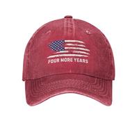 Melbrakin Gorra de Camionero Vaquera Retro roja de Four More Years