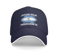 Melbrakin Javier-Milei Presidente Sombrero Libertario Argentina Javier-Milei 2023 Sombrero Mujeres Hombres Gorras De Béisbol Gorra De Camionero Negro