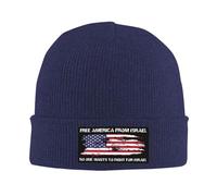 Melbrakin Nadie Quiere Luchar por Israel. Gorro Liberen a Estados Unidos de Israel. Gorros de Invierno para Hombres y Mujeres.