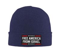 Melbrakin Nadie Quiere Luchar por Israel. Gorro Liberen a Estados Unidos de Israel. Gorros de Invierno para Hombres y Mujeres.