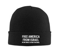 Melbrakin Nadie Quiere Luchar por Israel. Gorro Liberen a Estados Unidos de Israel. Gorros de Invierno para Hombres y Mujeres.