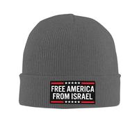 Melbrakin Nadie Quiere Luchar por Israel. Gorro Liberen a Estados Unidos de Israel. Gorros de Invierno para Hombres y Mujeres.