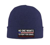 Melbrakin Nadie Quiere Luchar por Israel. Gorro Liberen a Estados Unidos de Israel. Gorros de Invierno para Hombres y Mujeres.