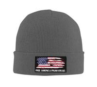Melbrakin Nadie Quiere Luchar por Israel. Gorro Liberen a Estados Unidos de Israel. Gorros de Invierno para Hombres y Mujeres.