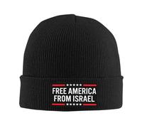 Melbrakin Nadie Quiere Luchar por Israel. Gorro Liberen a Estados Unidos de Israel. Gorros de Invierno para Hombres y Mujeres.