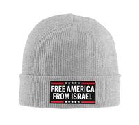 Melbrakin Nadie Quiere Luchar por Israel. Gorro Liberen a Estados Unidos de Israel. Gorros de Invierno para Hombres y Mujeres.